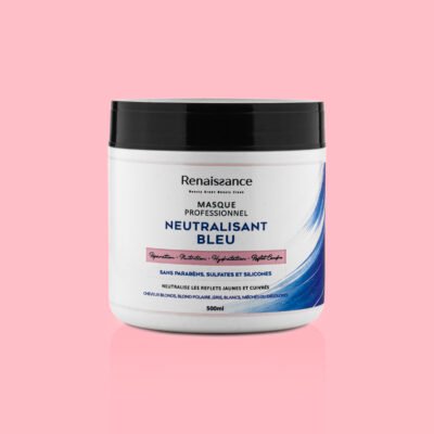 Masque Bleu Déjaunissant Réparateur – Cheveux Blonds, Gris & Décolorés 500ml